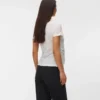 Top aderente con scollo rotondo