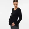 Top con scollo a U e vestibilità regolare