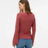 Top con scollo a U e vestibilità regolare