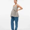 Top con scollo a U e vestibilità regolare