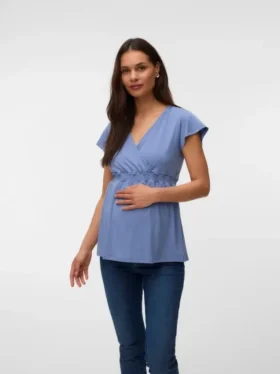 Top con scollo a V dalla vestibilità regolare