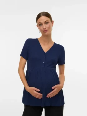 Top con scollo a V dalla vestibilità regolare