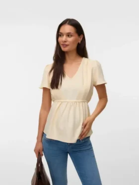 Top con scollo a V dalla vestibilità regolare