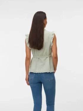 Top con scollo a V dalla vestibilità regolare