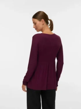 Top con scollo a V dalla vestibilità regolare