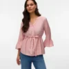 Top con scollo a V dalla vestibilità regolare
