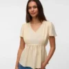 Top con scollo a V dalla vestibilità regolare