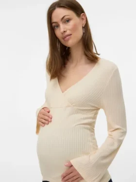 Top con scollo a V e vestibilità regolare