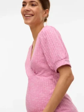 Top con scollo a V e vestibilità regolare