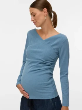 Top con scollo a V e vestibilità regolare
