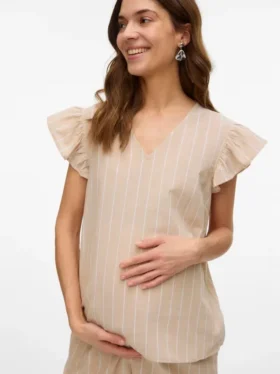 Top con scollo a V e vestibilità regolare