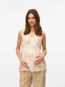 Top con scollo a V e vestibilità regolare