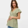 Top con scollo a V e vestibilità regolare