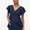 Top con scollo a V e vestibilità regolare