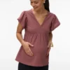 Top con scollo a V e vestibilità regolare