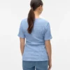 Top con scollo a V e vestibilità regolare