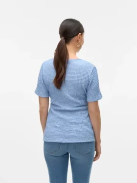 Top con scollo a V e vestibilità regolare