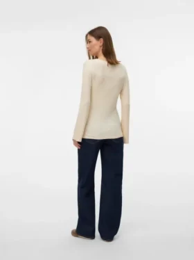 Top con scollo a V e vestibilità regolare