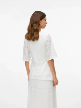 Top con scollo a V e vestibilità regolare