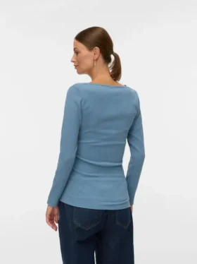 Top con scollo a V e vestibilità regolare