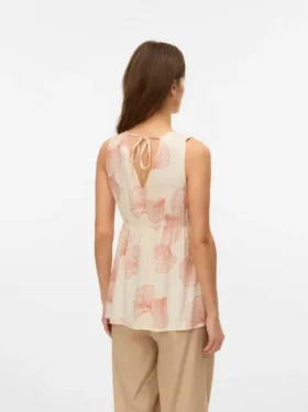 Top con scollo a V e vestibilità regolare