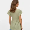 Top con scollo a V e vestibilità regolare