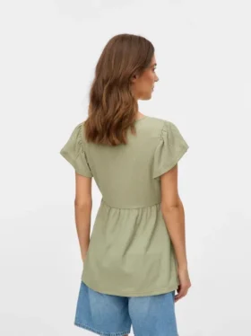 Top con scollo a V e vestibilità regolare