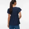 Top con scollo a V e vestibilità regolare
