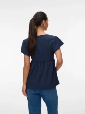 Top con scollo a V e vestibilità regolare