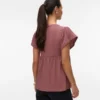 Top con scollo a V e vestibilità regolare