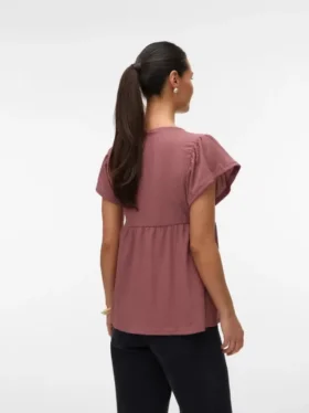 Top con scollo a V e vestibilità regolare