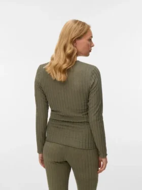 Top con scollo a V e vestibilità regolare