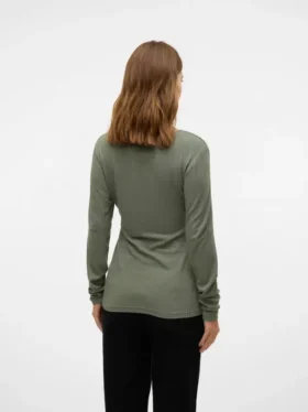 Top con scollo a V e vestibilità regolare