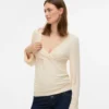 Top con scollo a V e vestibilità regolare