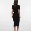 Top corto con scollo rotondo