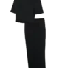 Top corto con scollo rotondo