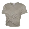 Top corto con scollo rotondo