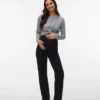 Top corto con scollo rotondo