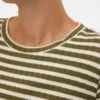 Top corto con scollo rotondo