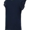 Top dal taglio ampio con scollo rotondo