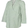 Top dal taglio regolare con colletto a camicia