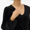 Top dal taglio regolare con scollo rotondo