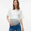 Top dal taglio regolare con scollo rotondo