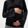 Top dal taglio regolare con scollo rotondo