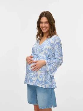 Top dalla vestibilità ampia con scollo a V