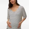 Top dalla vestibilità ampia con scollo a V