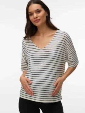 Top dalla vestibilità ampia con scollo a V