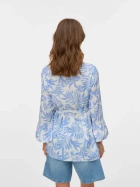 Top dalla vestibilità ampia con scollo a V