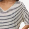 Top dalla vestibilità ampia con scollo a V