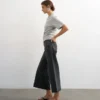 Tsvera High Rise Wide Fit – Jeans cropped